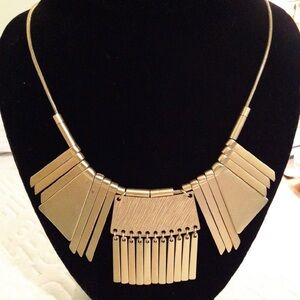 Dramatic Gold Egyptian Style Necklace